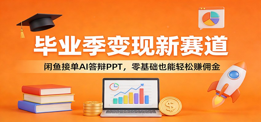 毕业季变现新赛道：闲鱼接单AI答辩PPT，零基础也能轻松赚佣金 - 福缘网