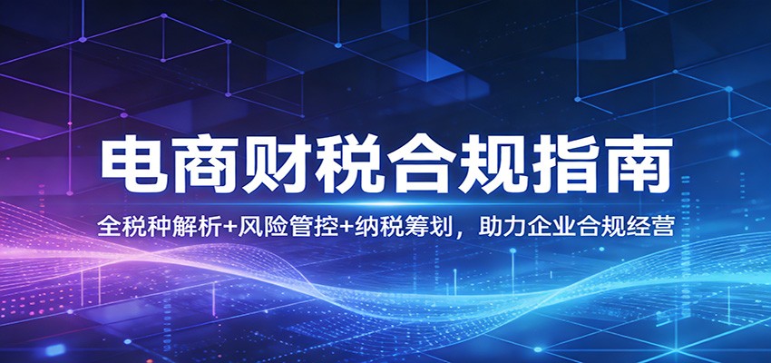 电商财税合规指南：全税种解析+风险管控+纳税筹划，助力企业合规经营-海之城短剧项目