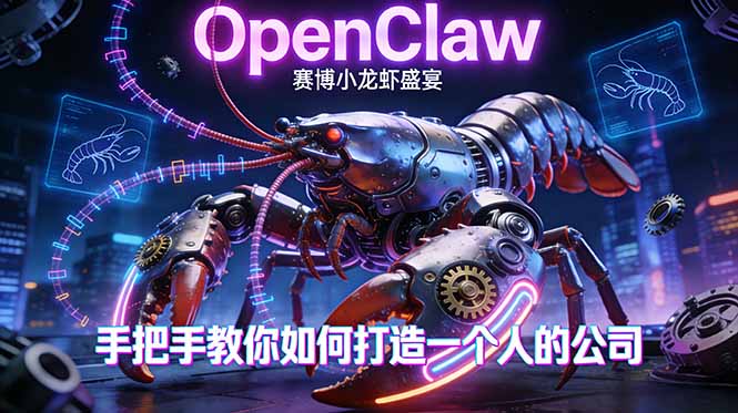 OpenClaw，小龙虾-从产品到爆款的成长之路，手把手教你如何打造一个人的公司-海之城短剧项目