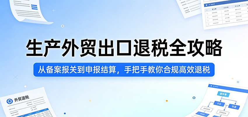 生产外贸出口退税全攻略：从备案报关到申报结算，手把手教你合规高效退税-海之城短剧项目