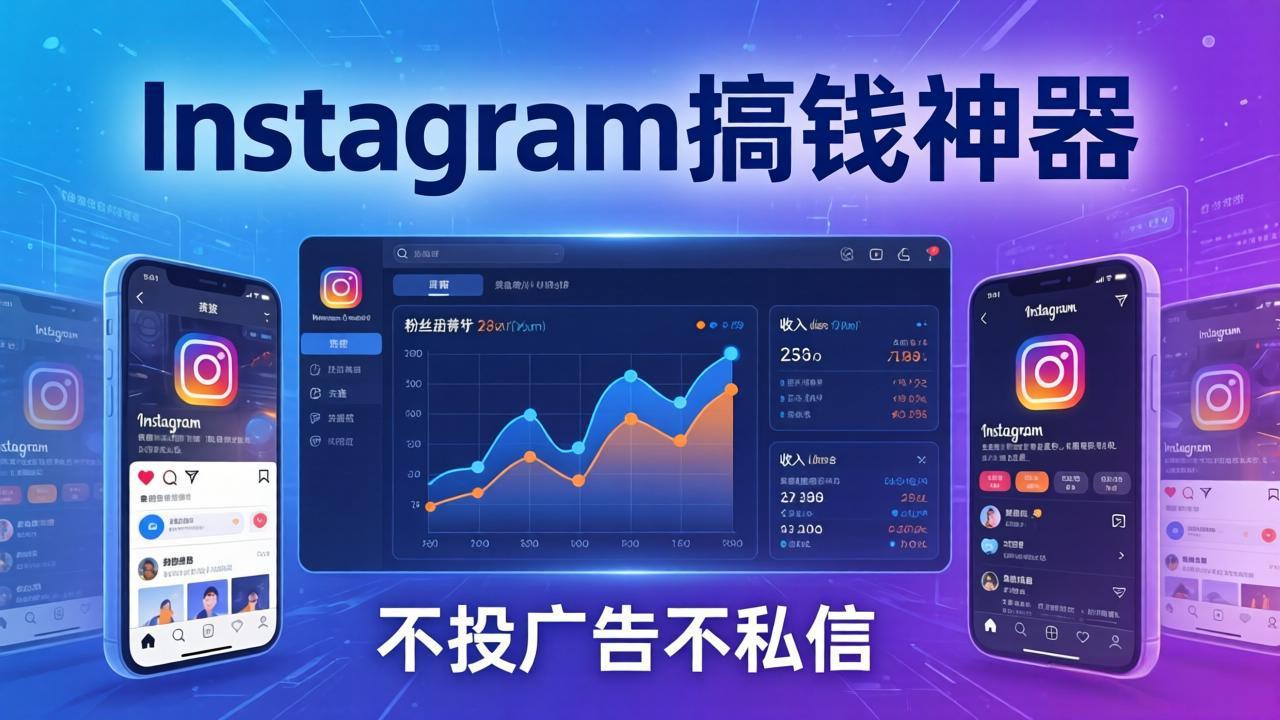 Instagram搞钱神器：月涨6万粉+月入5万刀，不投广告不私信，靠算法+低价产品-海之城短剧项目