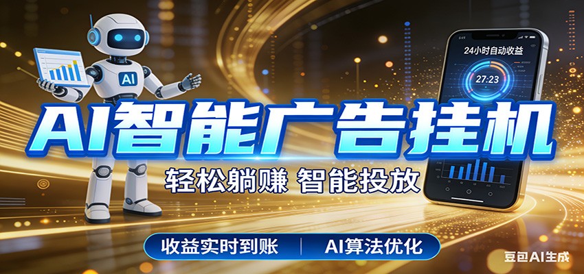 智能广告挂机新时代，利用碎片化时间实现稳定被动收益，AI帮你持续盈利-海之城短剧项目