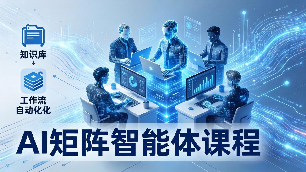 AI矩阵智能体实战：100个数字员工批量生产内容，文本知识库+工作流自动化全搞定-海之城短剧项目