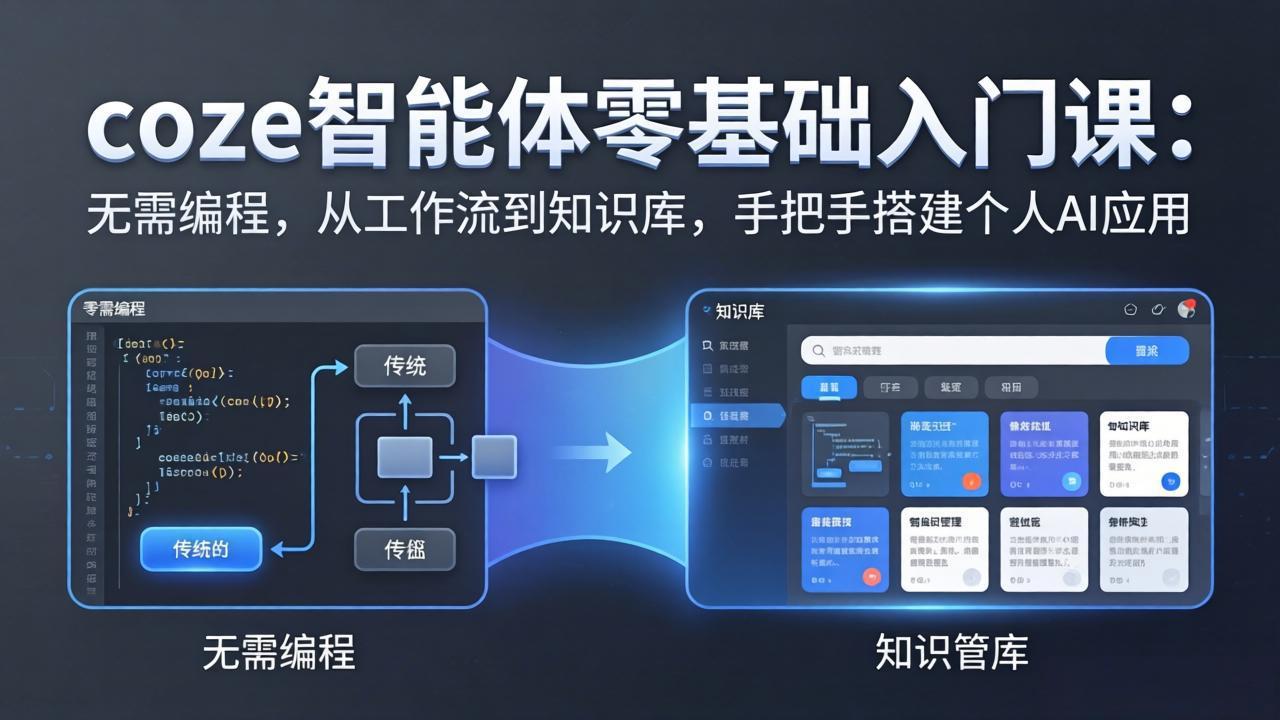 coze智能体零基础入门课：无需编程，从工作流到知识库，手把手搭建个人AI应用-海之城短剧项目
