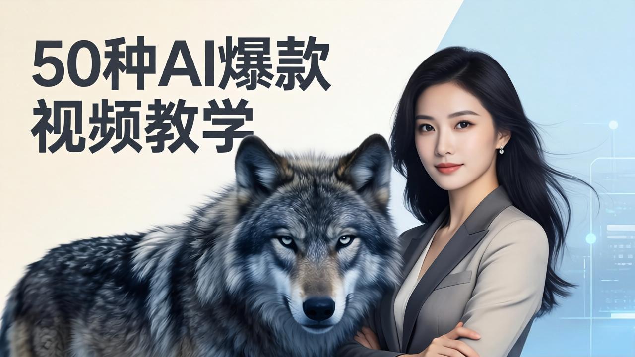 50种AI爆款视频教学：影视级古诗词+治愈萌宠+山海经蛟龙，高阶宝典商业落地-海之城短剧项目