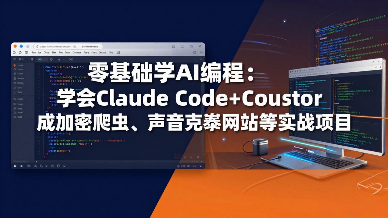 零基础学AI编程：学会Claude Code+Cursor完成加密爬虫、声音克隆网站等实战项目-海之城短剧项目
