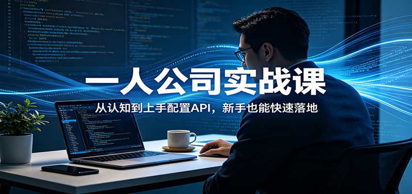 一人公司实战课：从认知到上手配置API，新手也能快速落地-海之城短剧项目