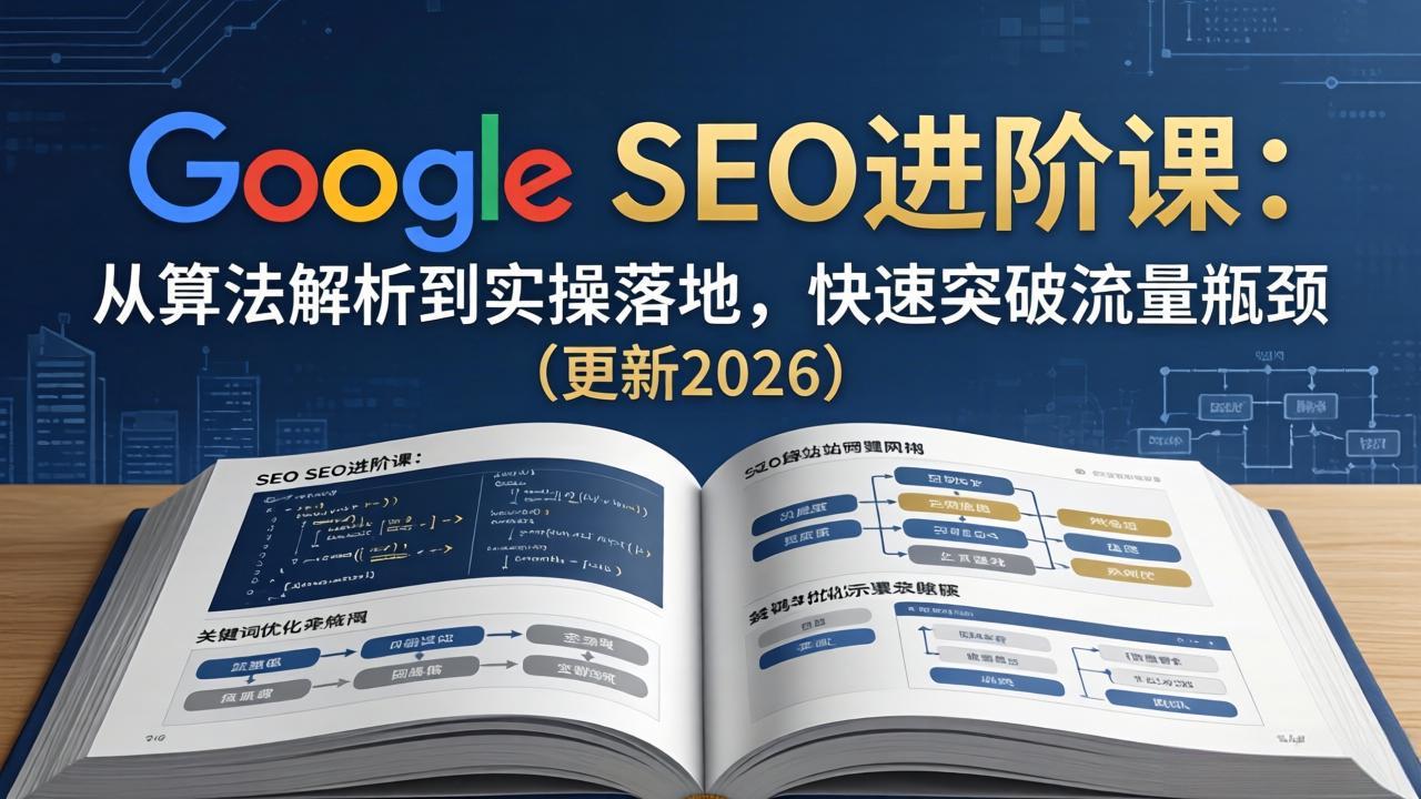 Google SEO进阶课：从算法解析到实操落地，快速突破流量瓶颈（更新2026）-海之城短剧项目