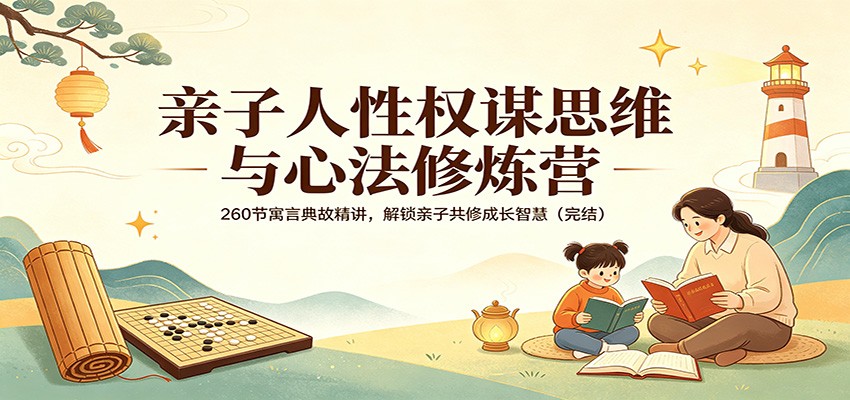 亲子人性权谋思维与心法修炼营：260节寓言典故精讲，解锁亲子共修成长智慧（完结）-海之城短剧项目