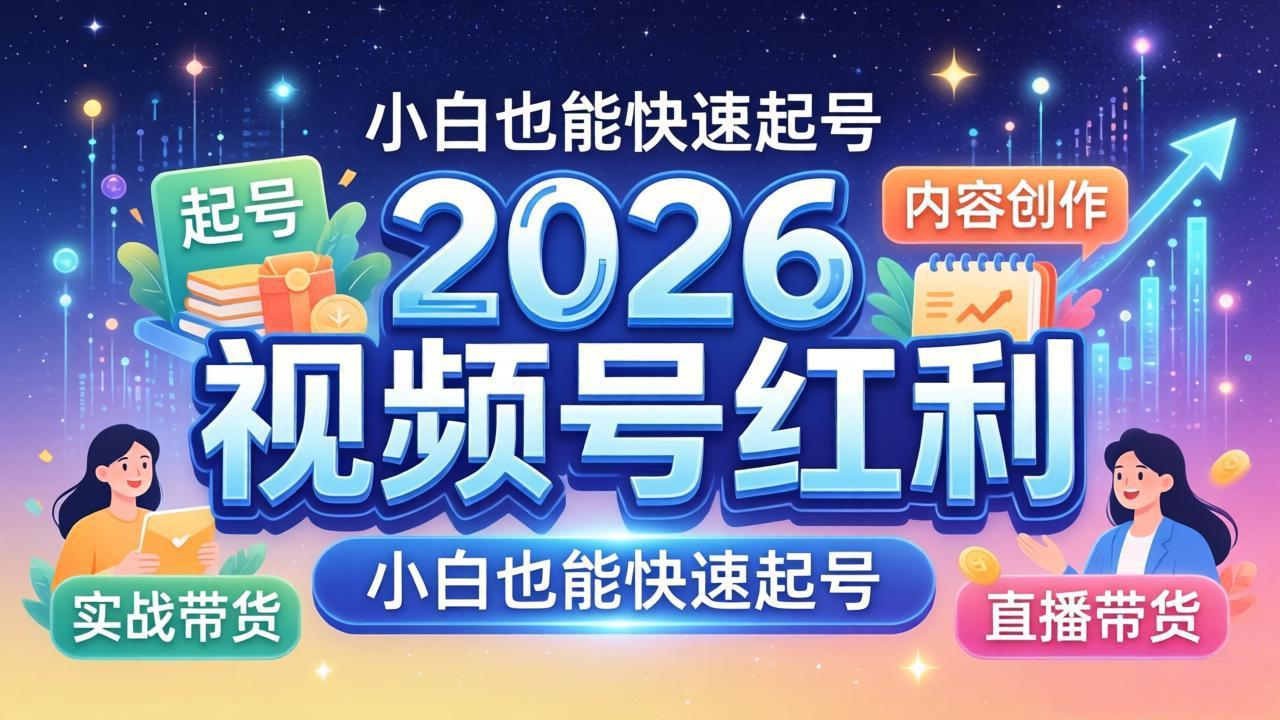 2026视频号红利实战营，大佬亲授起号、内容、直播、IP、投流、私域、矩阵全套落地打法-海之城短剧项目