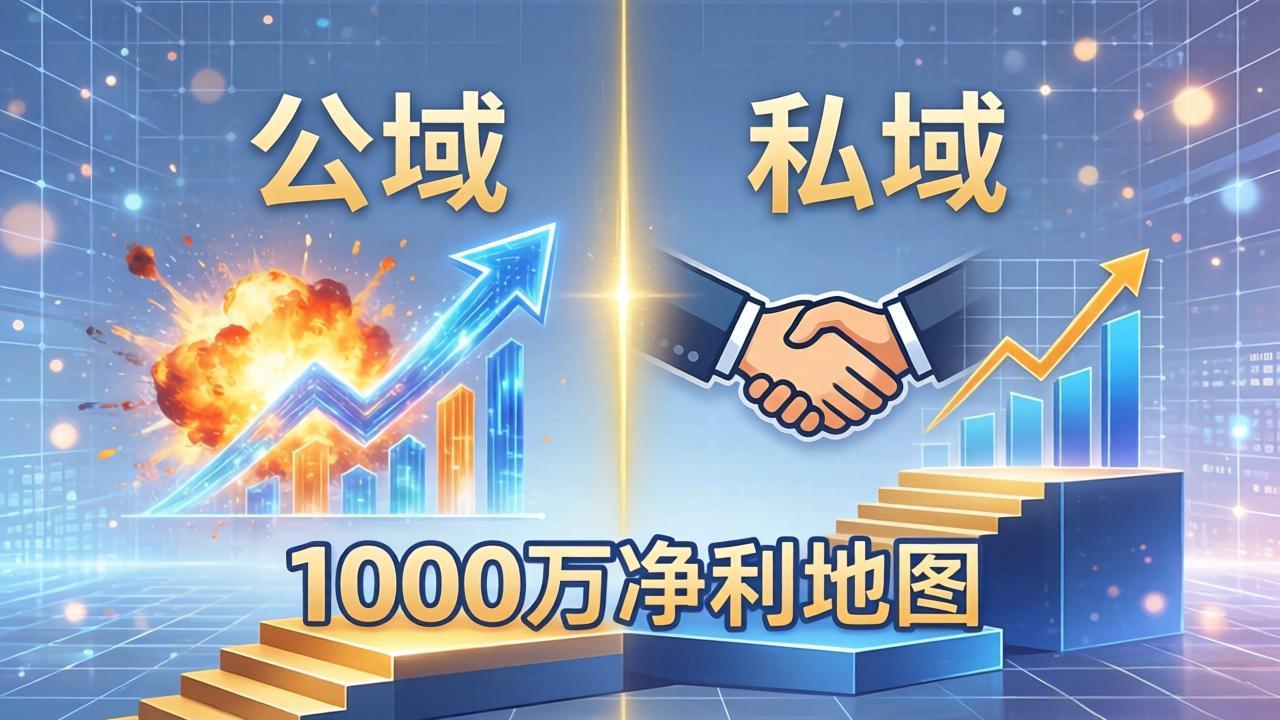公域玩命出爆款，私域悄悄做成交：这套AI内训课，2026给你打通1000万净利的地图-海之城短剧项目