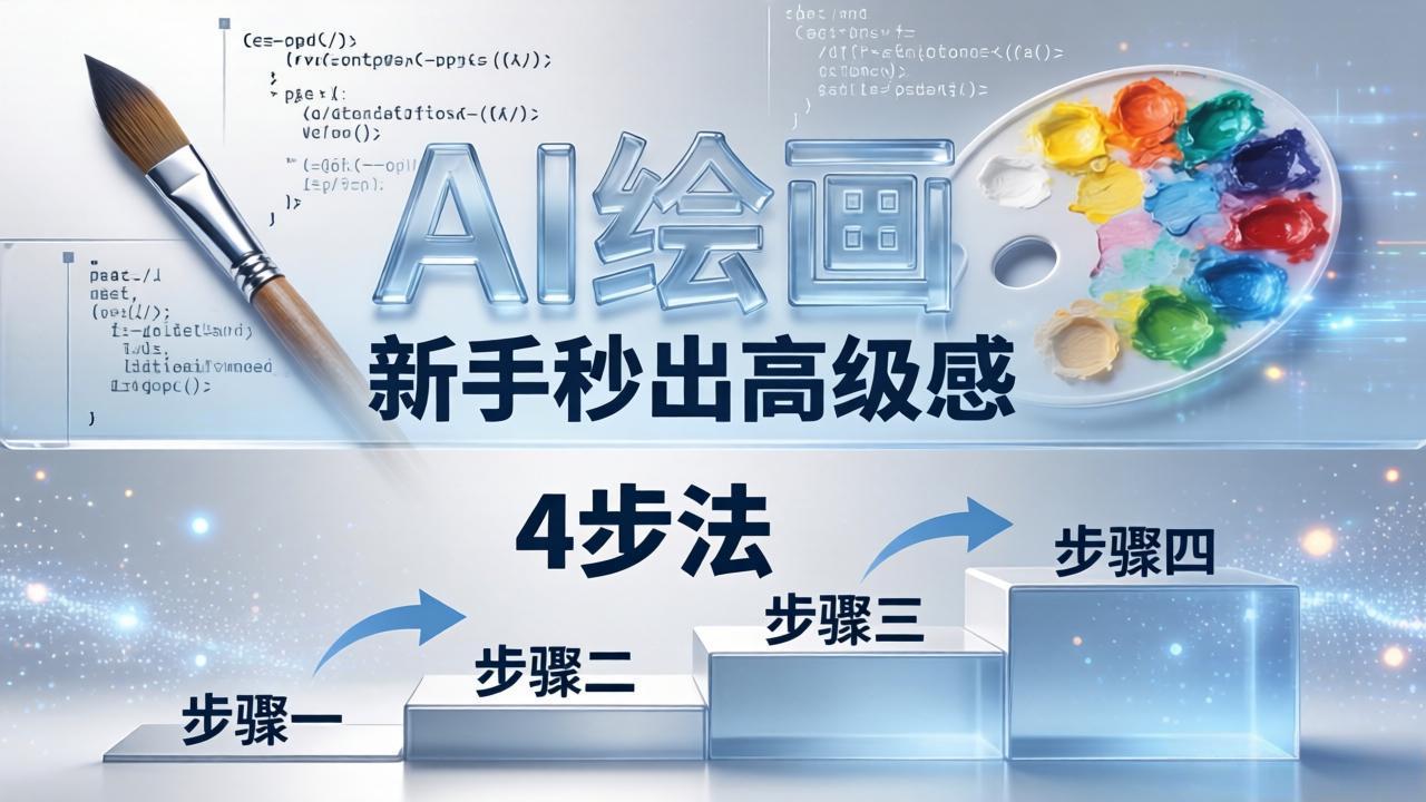 AI绘画入门别再硬磕了！即梦4步法：万能提示词公式+BRTR框架，新手秒出高级感-海之城短剧项目