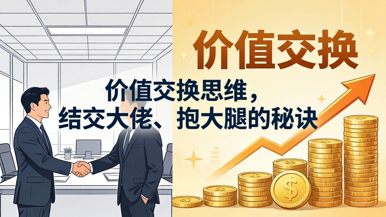某付费文章：价值交换思维，结交大佬、抱大腿的秘诀-海之城短剧项目