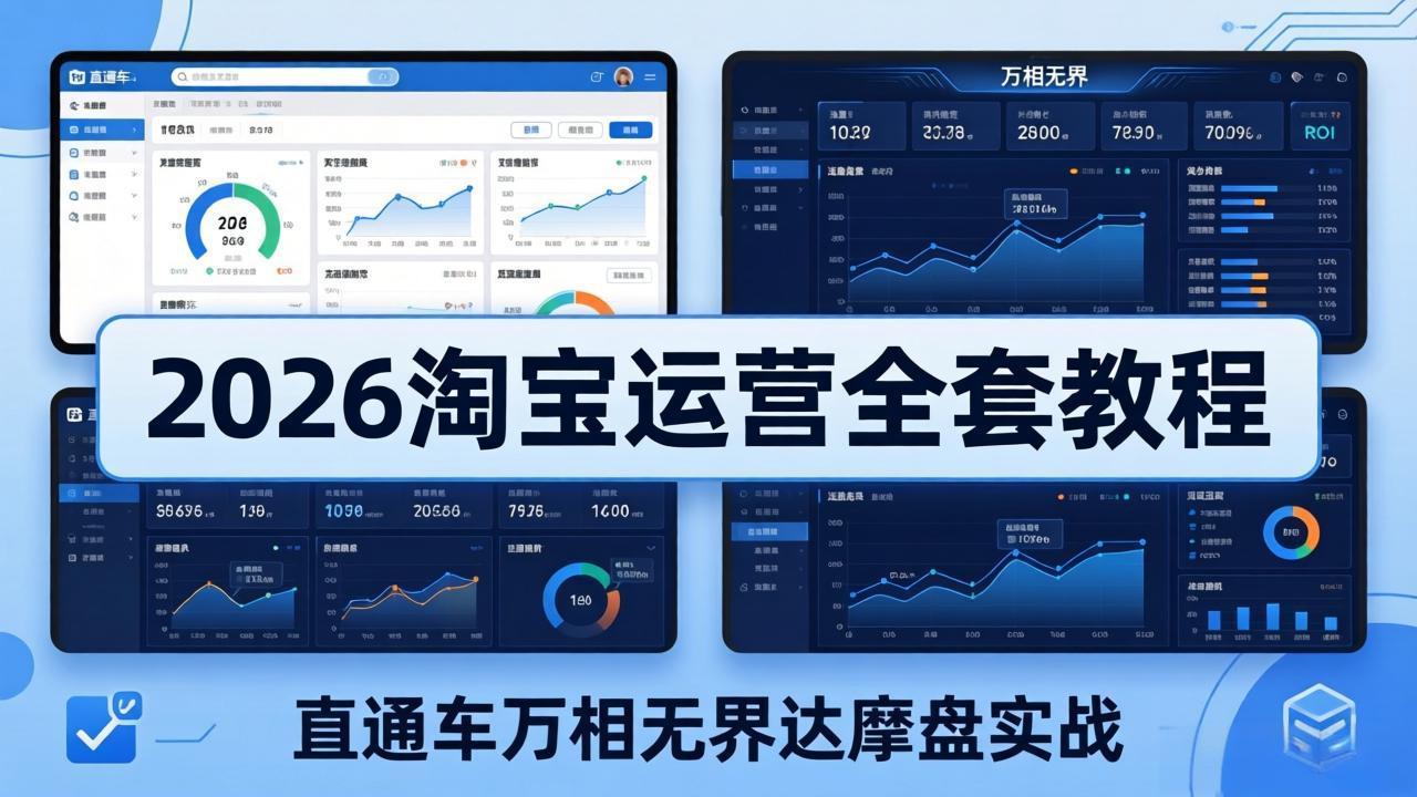 2026淘宝运营全套教程(更新5月3日)，直通车万相无界达摩盘实战，从基础到进阶提升流量转化-海之城短剧项目