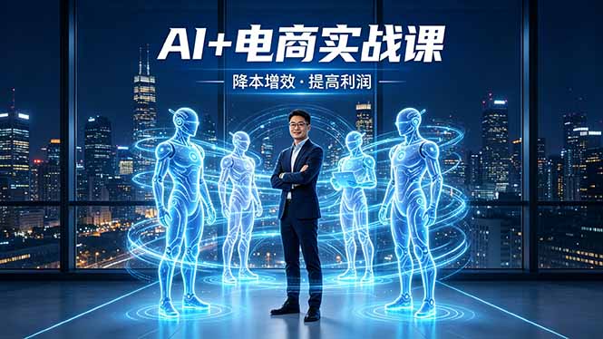 AI+电商实战课，1人+N个AI 智能体，把SOP变AI员工，实现降本增效提高利润-海之城短剧项目