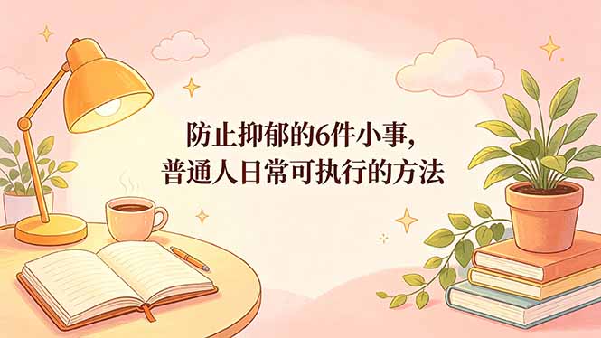 付费文章：防止抑郁的6件小事，普通人日常可执行的方法-海之城短剧项目
