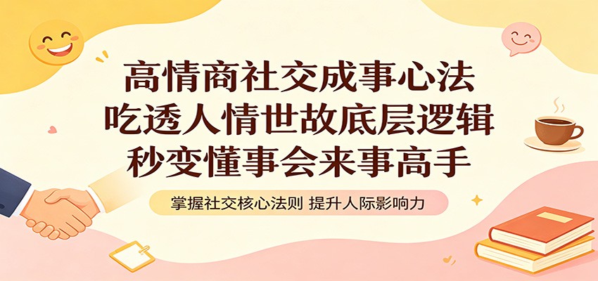 高情商社交成事心法：吃透人情世故底层逻辑，秒变懂事会来事高手-海之城短剧项目