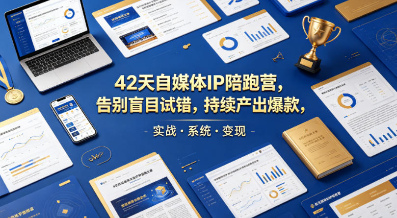 42天自媒体IP陪跑营，告别盲目试错，持续产出爆款，实战·系统·变现（更新2026）-海之城短剧项目