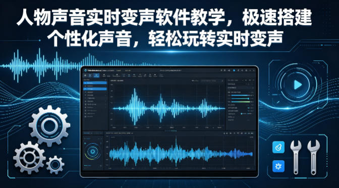 人物声音实时变声软件教学，极速搭建个性化声音，轻松玩转实时变声-海之城短剧项目