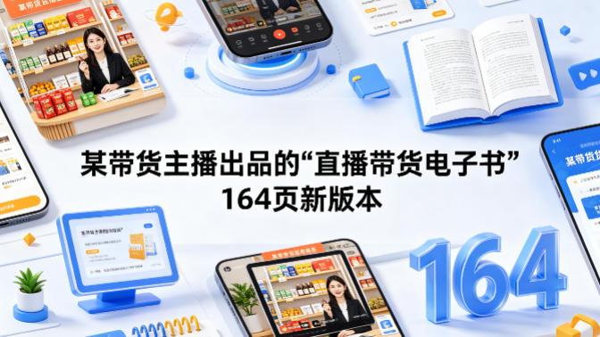 某带货主播出品的《直播带货电子书》164页新版本-海之城短剧项目