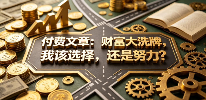 付费文章：财富大洗牌，我该选择，还是努力？-海之城短剧项目