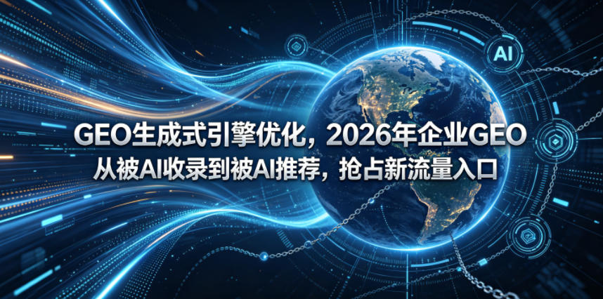 GEO生成式引擎优化，2026年企业GEO从被AI收录到被AI推荐，抢占新流量入口-海之城短剧项目