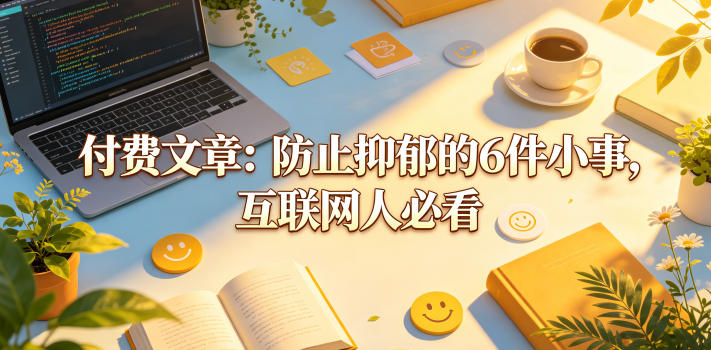 付费文章：防止抑郁的6件小事，互联网人必看！-海之城短剧项目