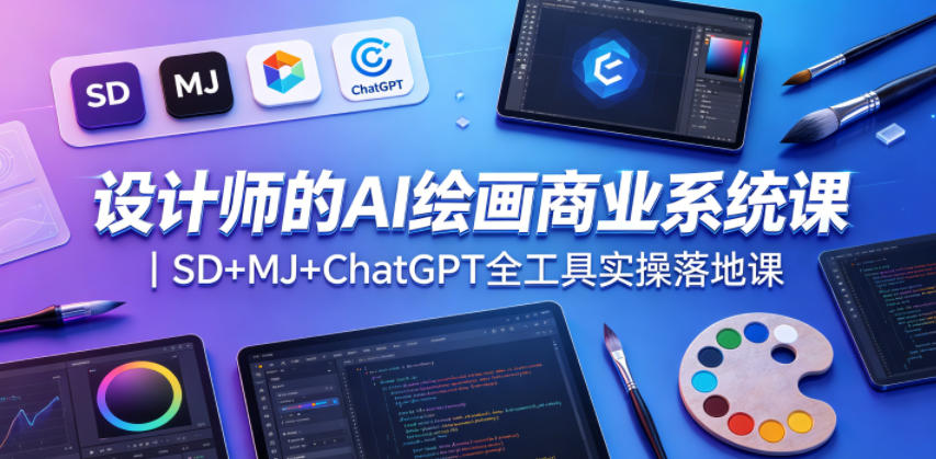 设计师的AI绘画商业系统课｜SD+MJ+ChatGPT全工具实操落地课-海之城短剧项目