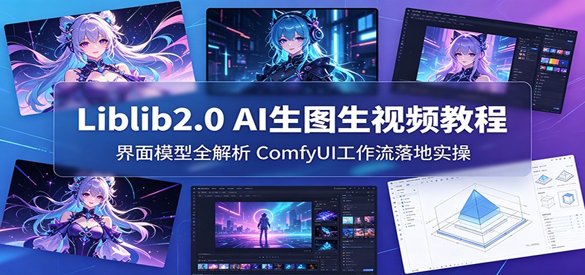 Liblib2.0 AI生图生视频教程：界面模型全解析，ComfyUI工作流落地实操-海之城短剧项目