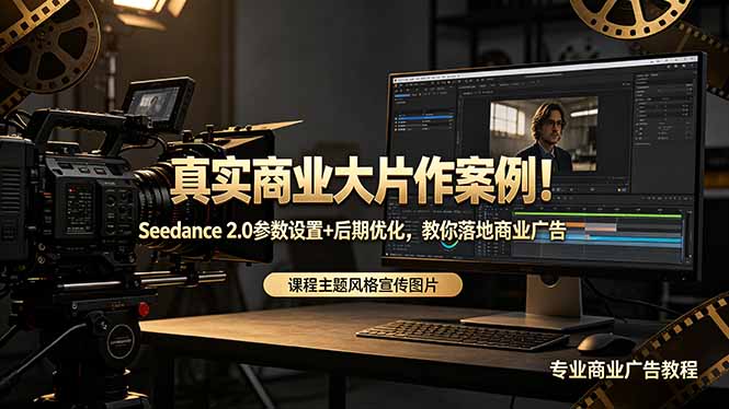 真实商业大片作案例！Seedance 2.0参数设置+后期优化，教你落地商业广告-海之城短剧项目