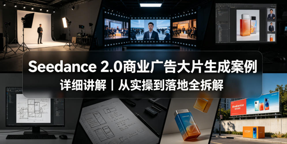 Seedance 2.0商业广告大片生成案例详细讲解｜从实操到落地全拆解-海之城短剧项目