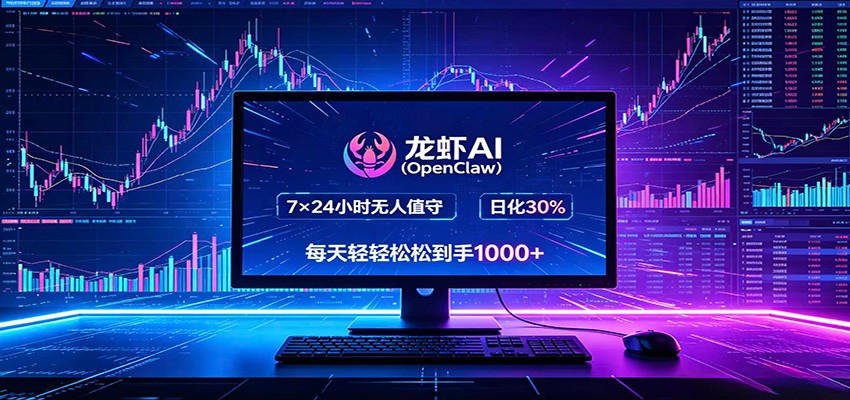龙虾AI（OpenClaw）全自动挂机，智能操控电脑高效执行任务，每天轻松到手四位数-海之城短剧项目