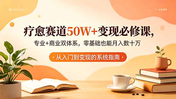 疗愈赛道50W+变现必修课，专业+商业双体系，零基础也能月入数十万-海之城短剧项目