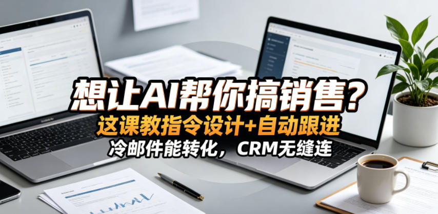 想让AI帮你搞销售？这课教指令设计+自动跟进，冷邮件能转化，CRM无缝连！【原创双语字幕】-海之城短剧项目
