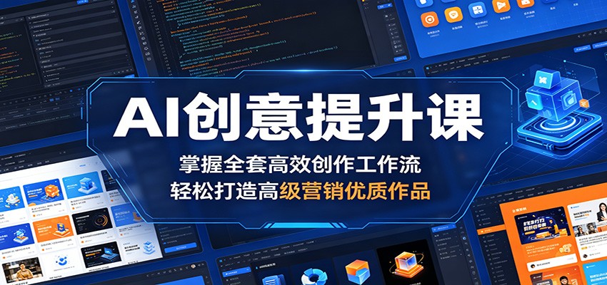 AI创意提升课：掌握全套高效创作工作流，轻松打造高级营销优质作品-海之城短剧项目