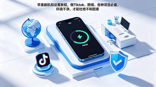 苹果刷机和设置教程，做Tiktok、跨境、各种项目必备，环境干净，才能杜绝不利因素-海之城短剧项目