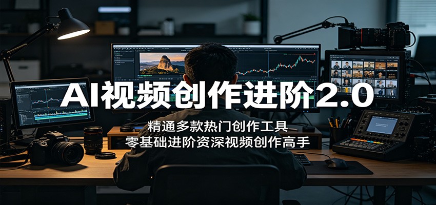 AI视频创作进阶2.0：精通多款热门创作工具，零基础进阶资深视频创作高手-海之城短剧项目