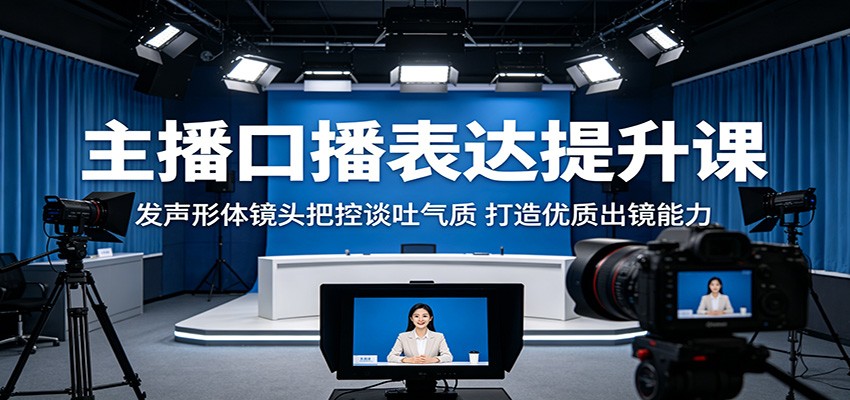 主播口播表达提升课：发声形体镜头把控谈吐气质，打造优质出镜能力-海之城短剧项目