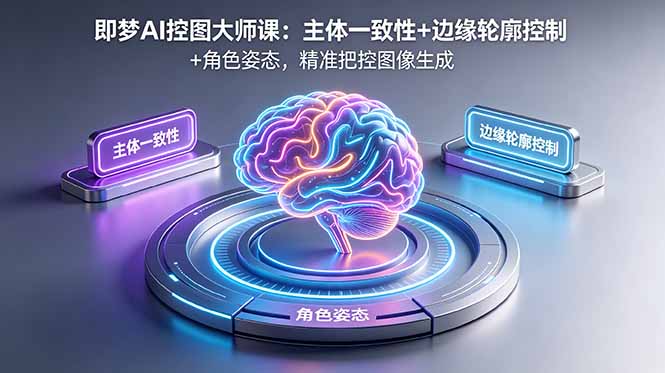 即梦AI控图大师课：主体一致性+边缘轮廓控制+角色姿态，精准把控图像生成-海之城短剧项目