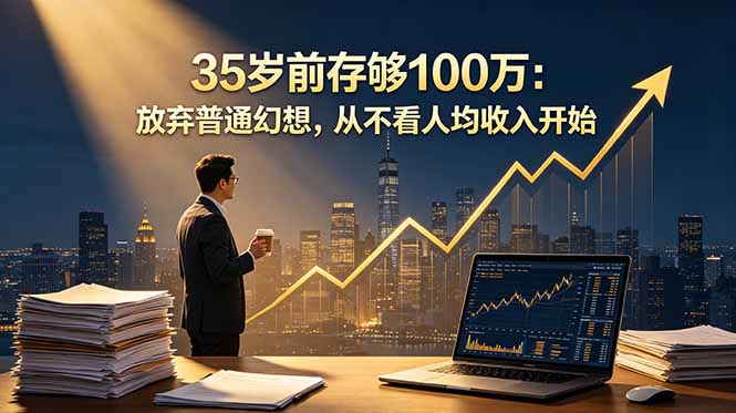 35岁前存够100万：放弃普通幻想，从不看人均收入开始-海之城短剧项目