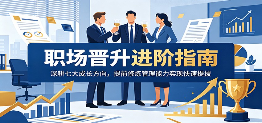 职场晋升进阶指南：深耕七大成长方向，提前修炼管理能力实现快速提拔-海之城短剧项目