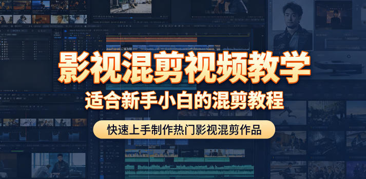影视混剪视频教学，适合新手小白的混剪教程，快速上手制作热门影视混剪作品-海之城短剧项目