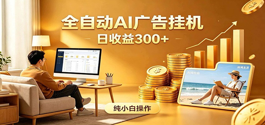 AI风口项目，全程解放双手，后台自动运行赚取收益，每天稳定收益300+-海之城短剧项目