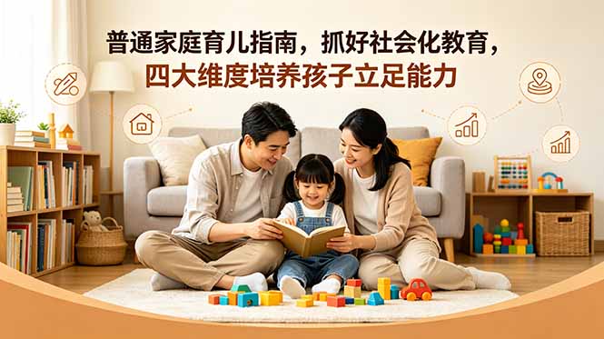 付费文章：普通家庭育儿指南，抓好社会化教育，四大维度培养孩子立足能力-海之城短剧项目