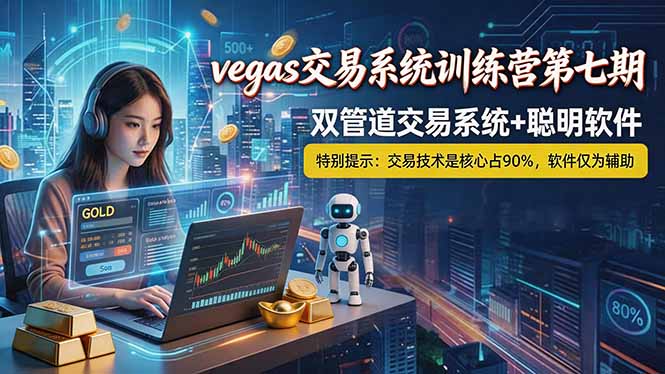 【海外美金AI搬砖】Vegas交易技术+聪明软件， 黄金期货日赚50-1000U， 长期稳定，小白轻松上手-海之城短剧项目