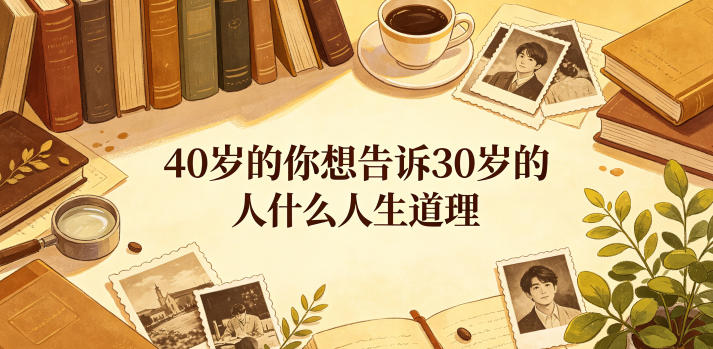 公众号付费文章：40岁的你想告诉30岁的人什么人生道理？-海之城短剧项目