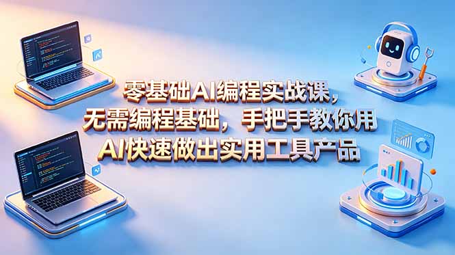 零基础AI编程实战课-更新，无需编程基础，手把手教你用AI快速做出实用工具产品-海之城短剧项目