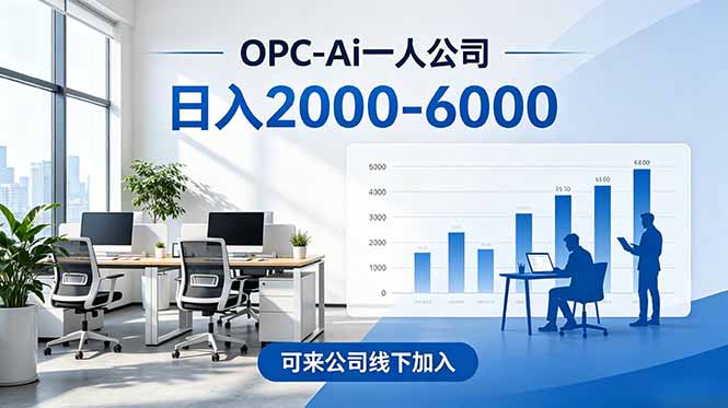 2026创业新风口—OPC一人公司模式震撼首发！日收益2000-6000+，项目绿色长久，安全稳健，合...-海之城短剧项目