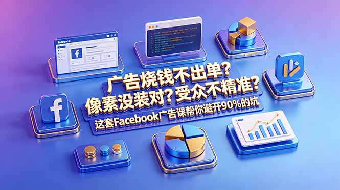 广告烧钱不出单？像素没装对？受众不精准？这套Facebook广告课帮你避开90%的坑-原创双语字幕-海之城短剧项目