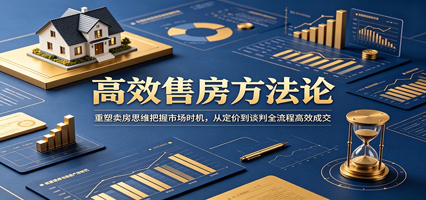 高效售房方法论：重塑卖房思维把握市场时机，从定价到谈判全流程高效成交-海之城短剧项目
